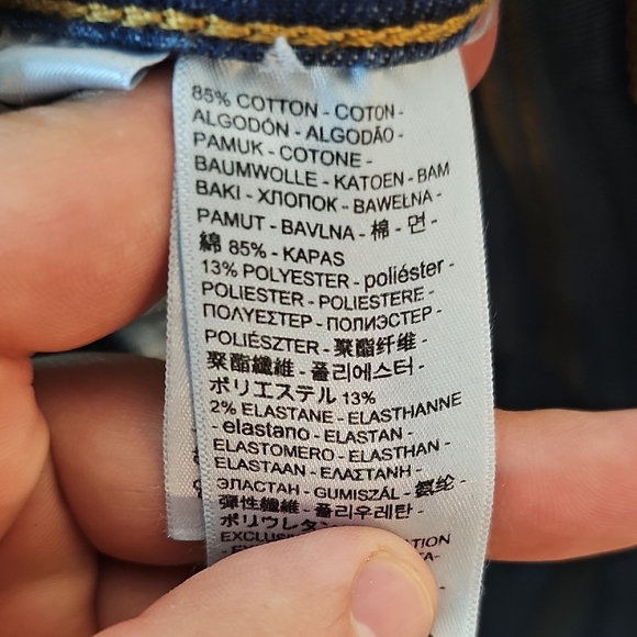 Levi's 720 Women's 28x30 High Rise Dark Blue Skinny Jeans - Picture 8 of 10